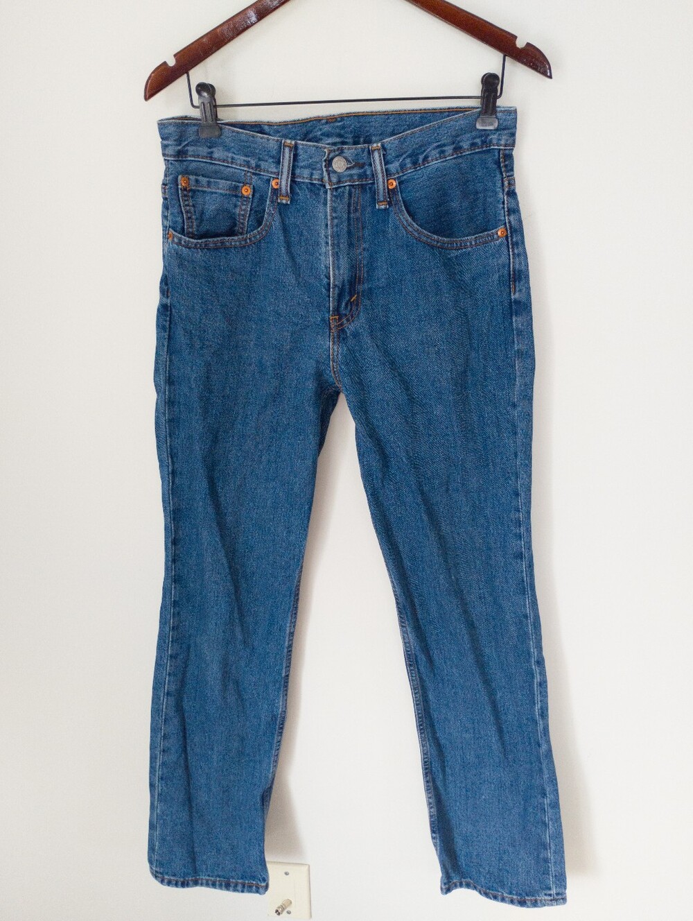 Levi's 516 Men's Slim Straight Jeans 31 Medium Wash Blue 100% Cotton